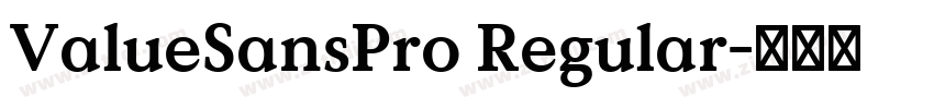 ValueSansPro Regular字体转换
